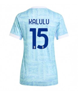 Günstige Juventus Pierre Kalulu #15 Auswärtstrikot Damen 2025-26 Kurzarm